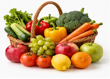 Fresh fruit and vegetables